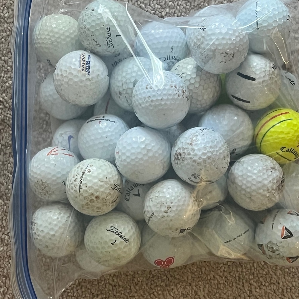 Used shag golf balls AA